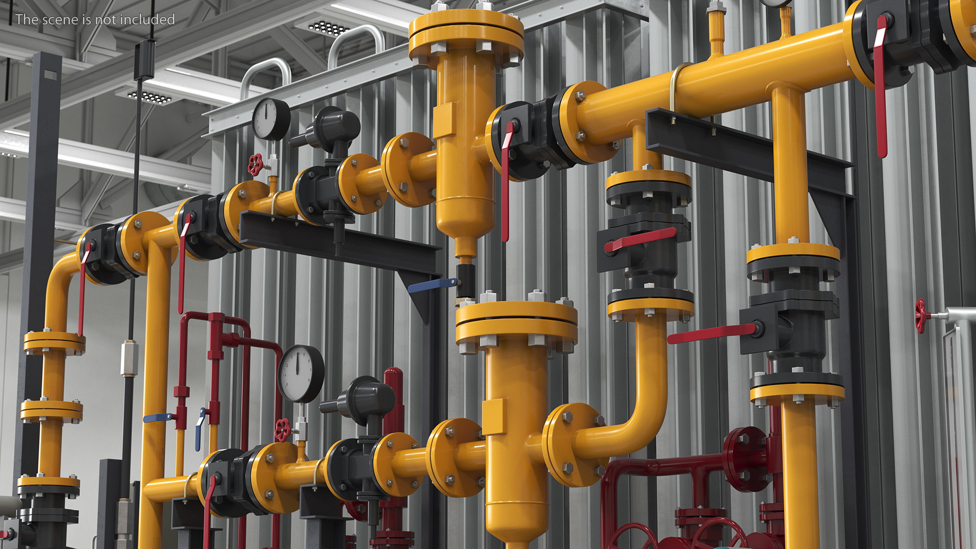 3D LNG Gas Filling Station model