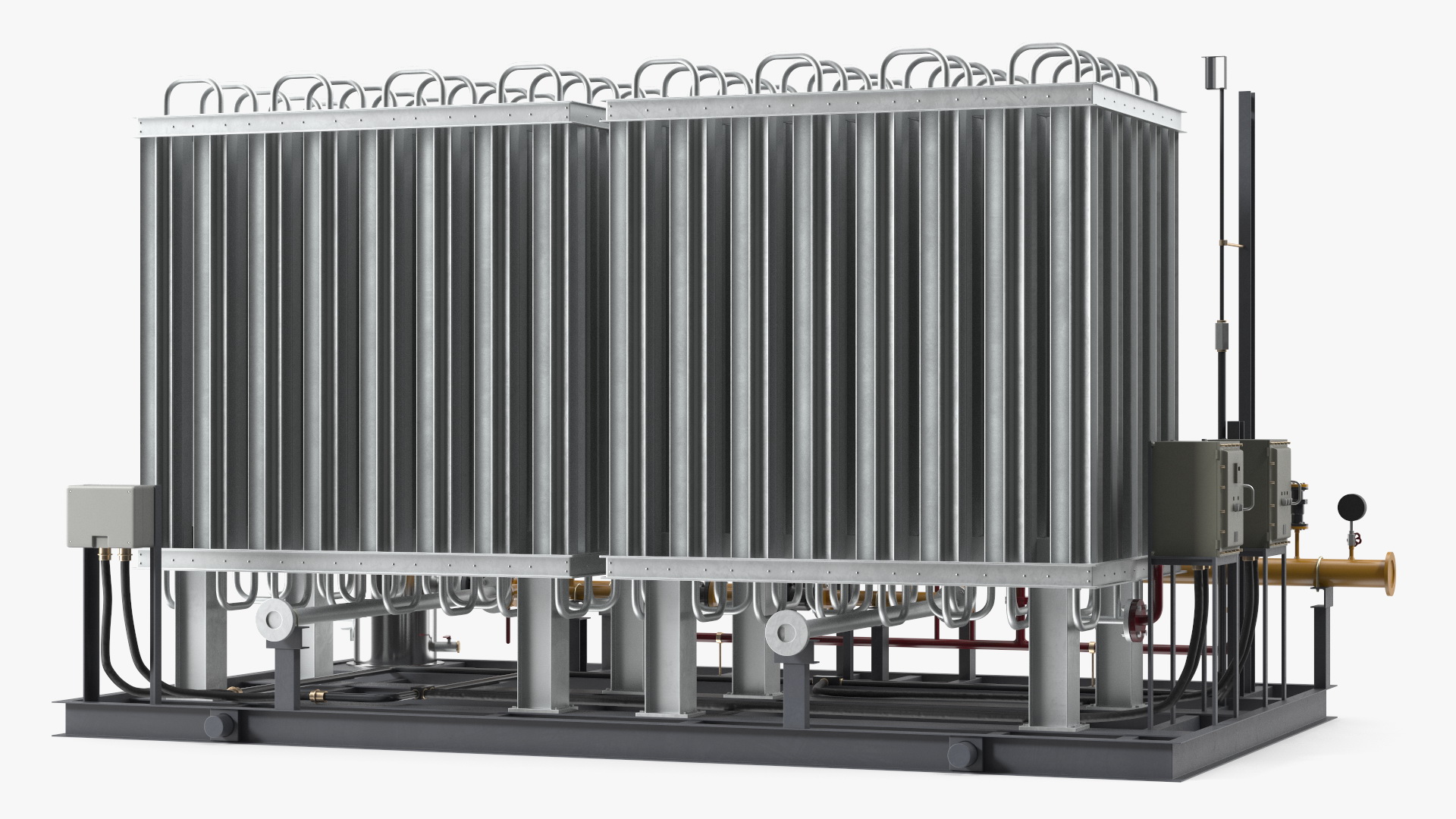 3D LNG Gas Filling Station model