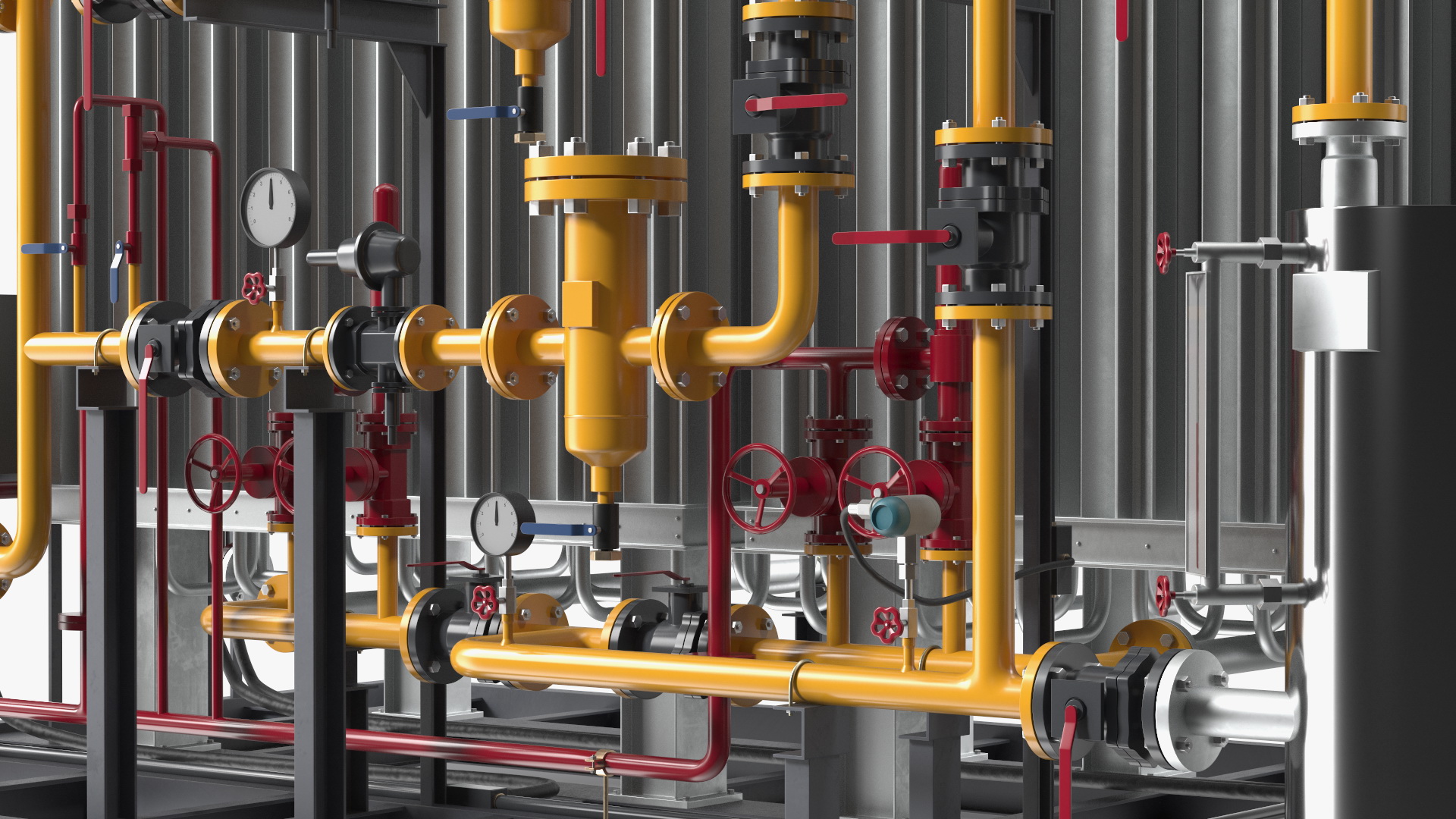 3D LNG Gas Filling Station model