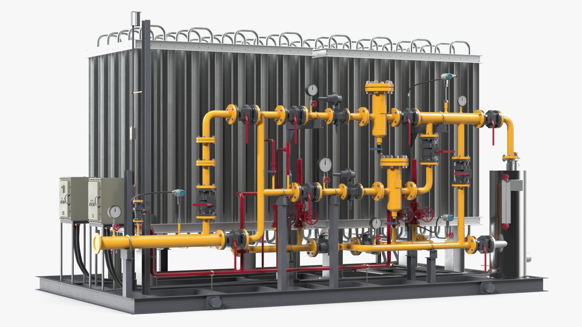 3D LNG Gas Filling Station model
