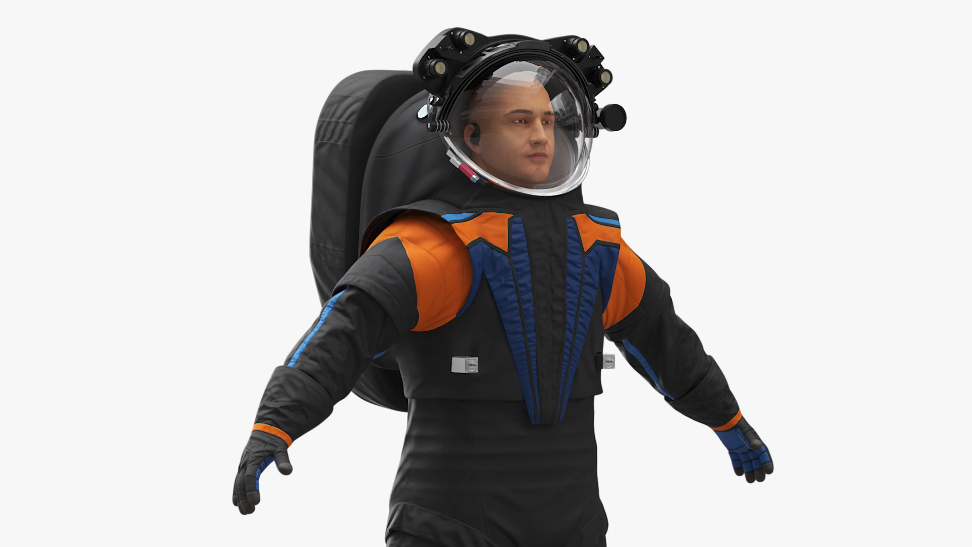 3D Astronaut Spacesuit A pose