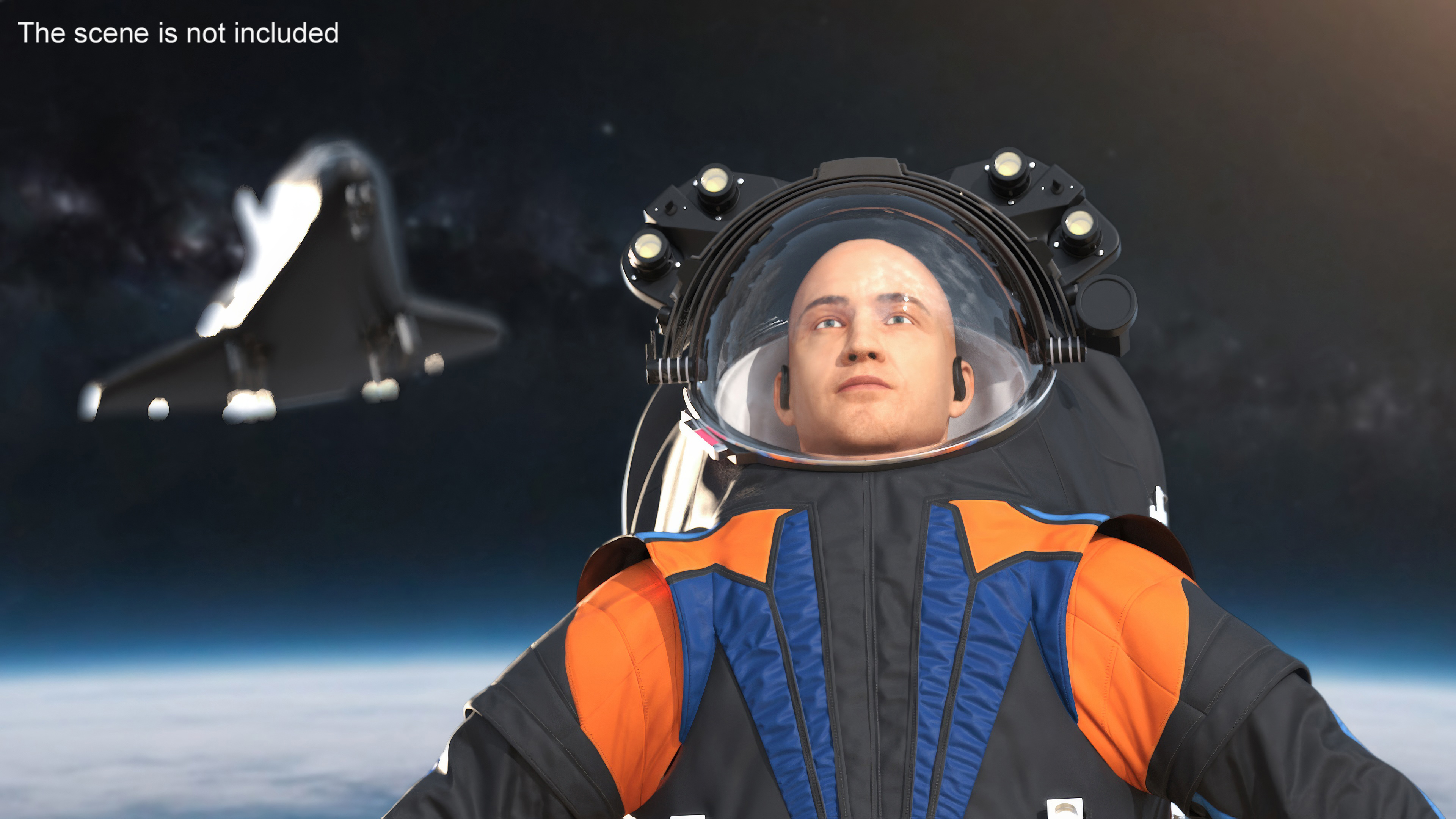 3D Astronaut Spacesuit A pose