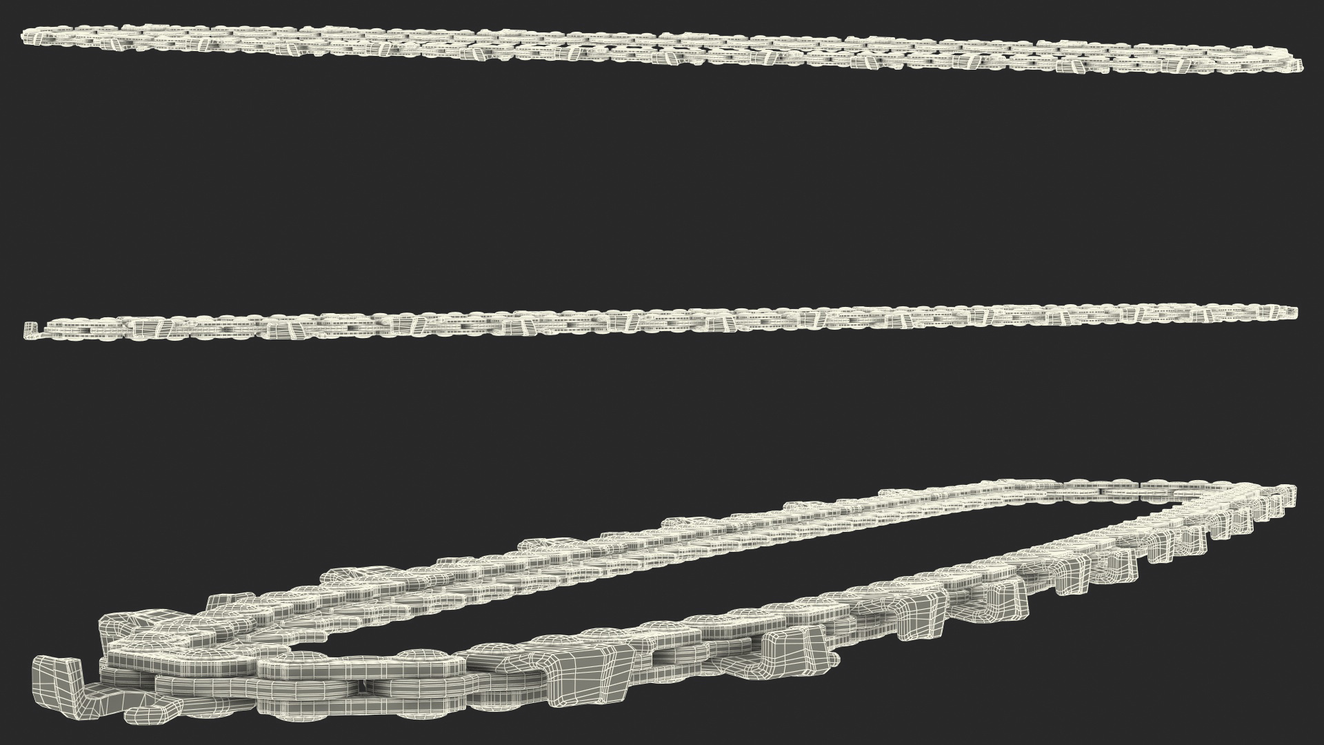 3D Chainsaw Black Chain Tension model