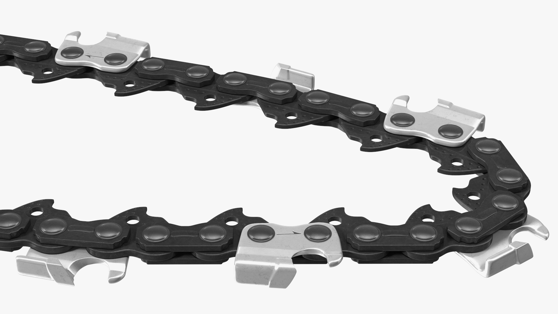 3D Chainsaw Black Chain Tension model