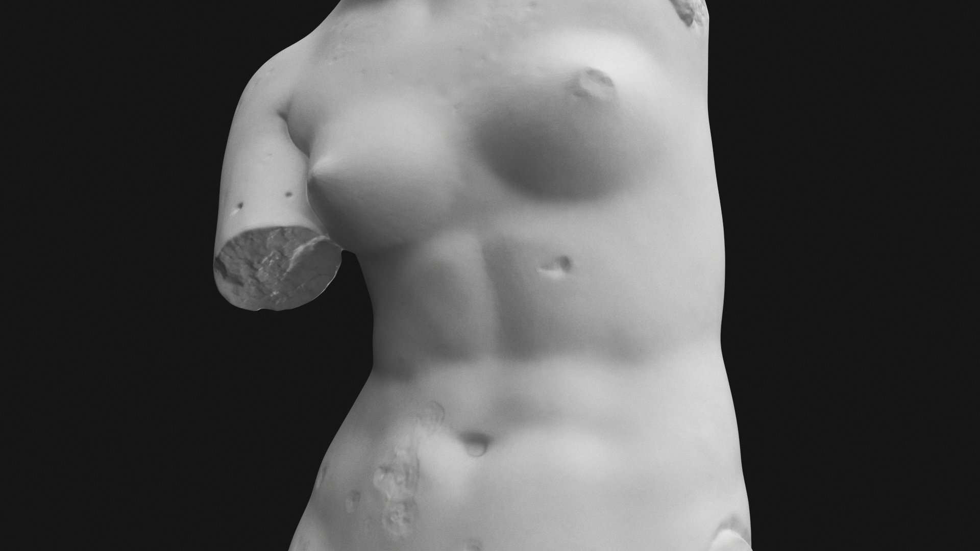 3D Statue of Venus de Milo Plaster