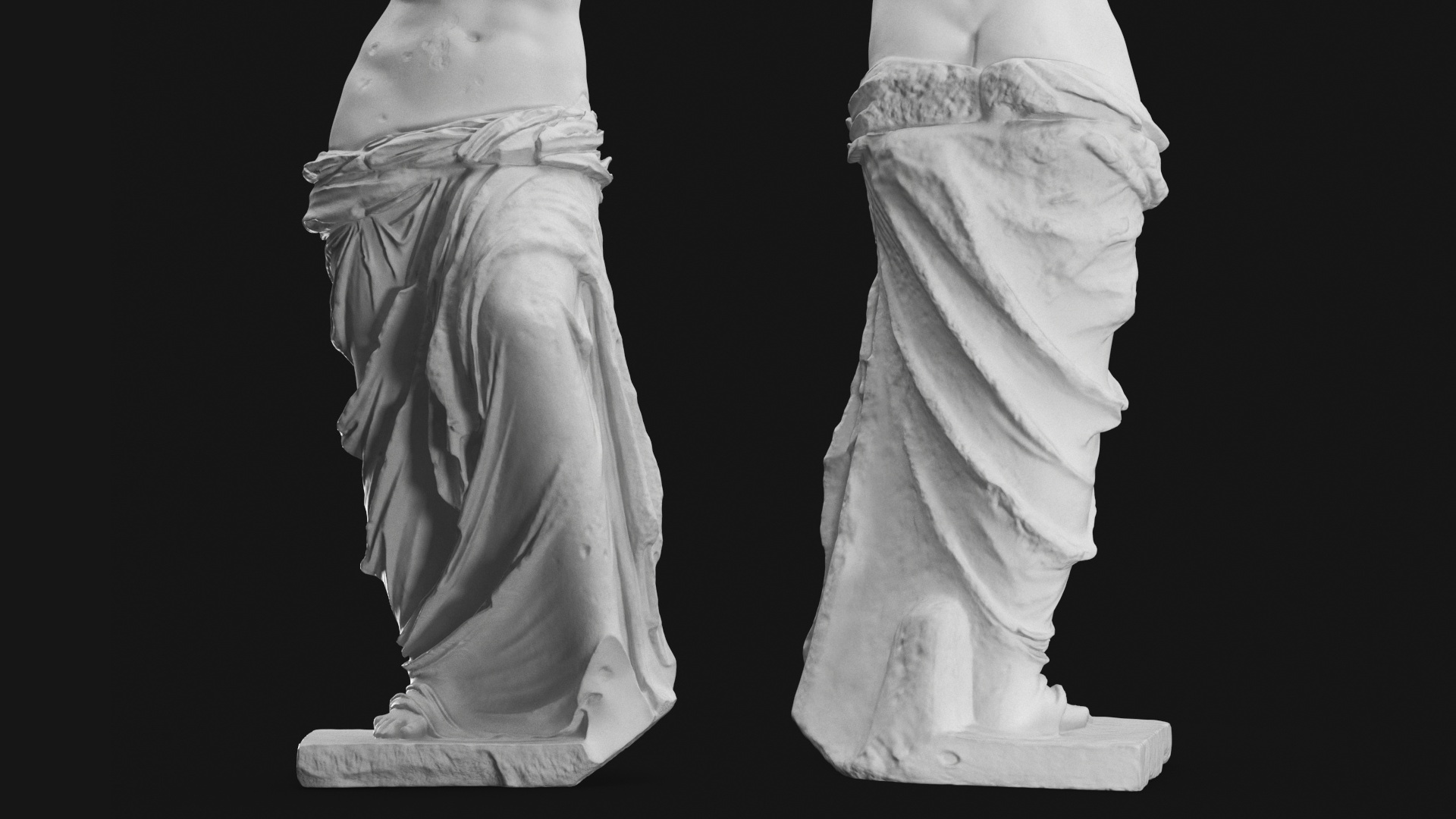 3D Statue of Venus de Milo Plaster