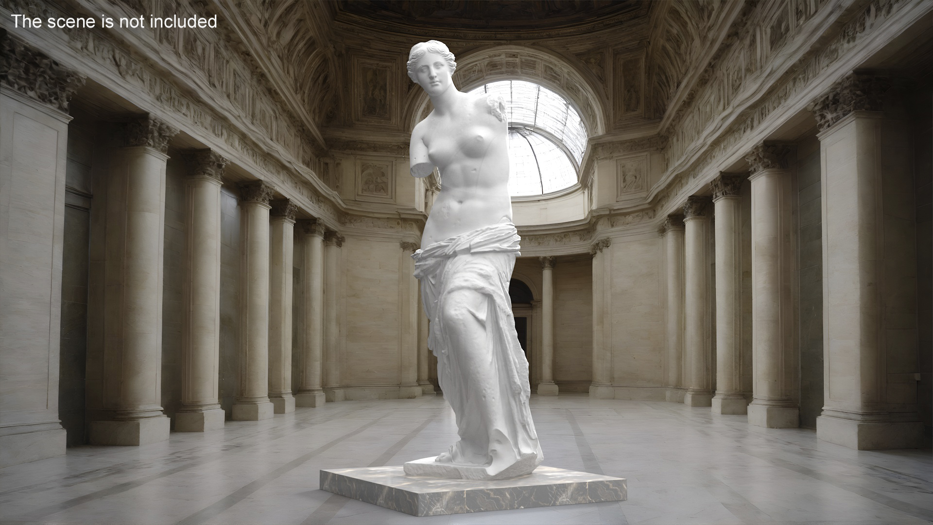 3D Statue of Venus de Milo Plaster