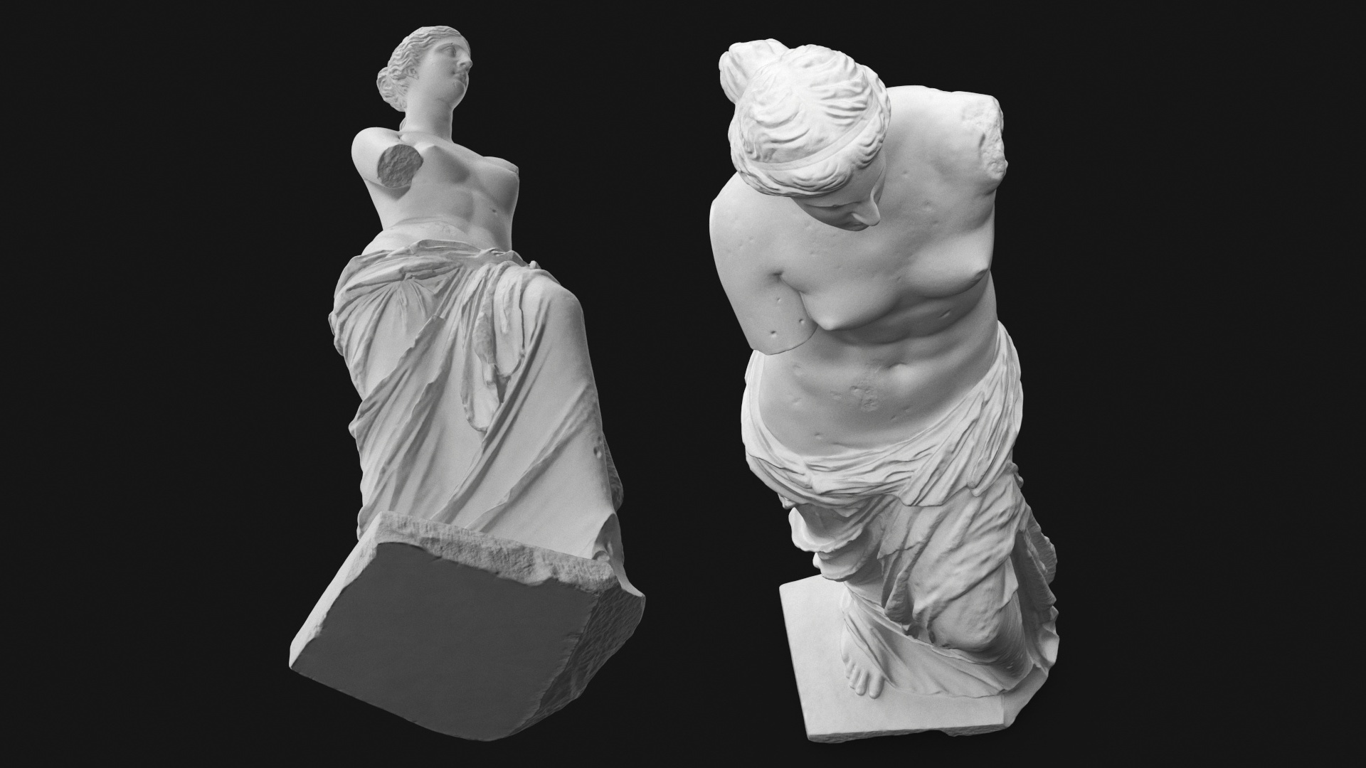 3D Statue of Venus de Milo Plaster
