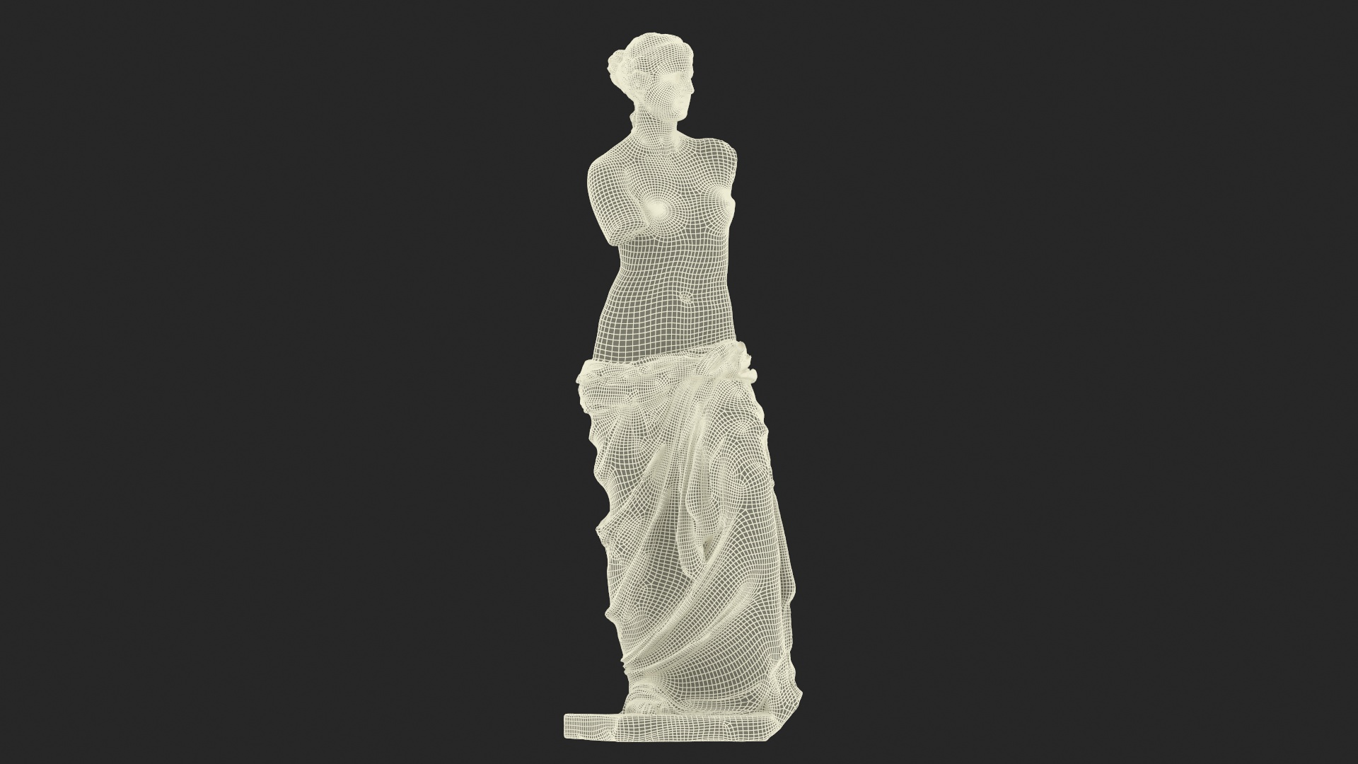 3D Statue of Venus de Milo Plaster