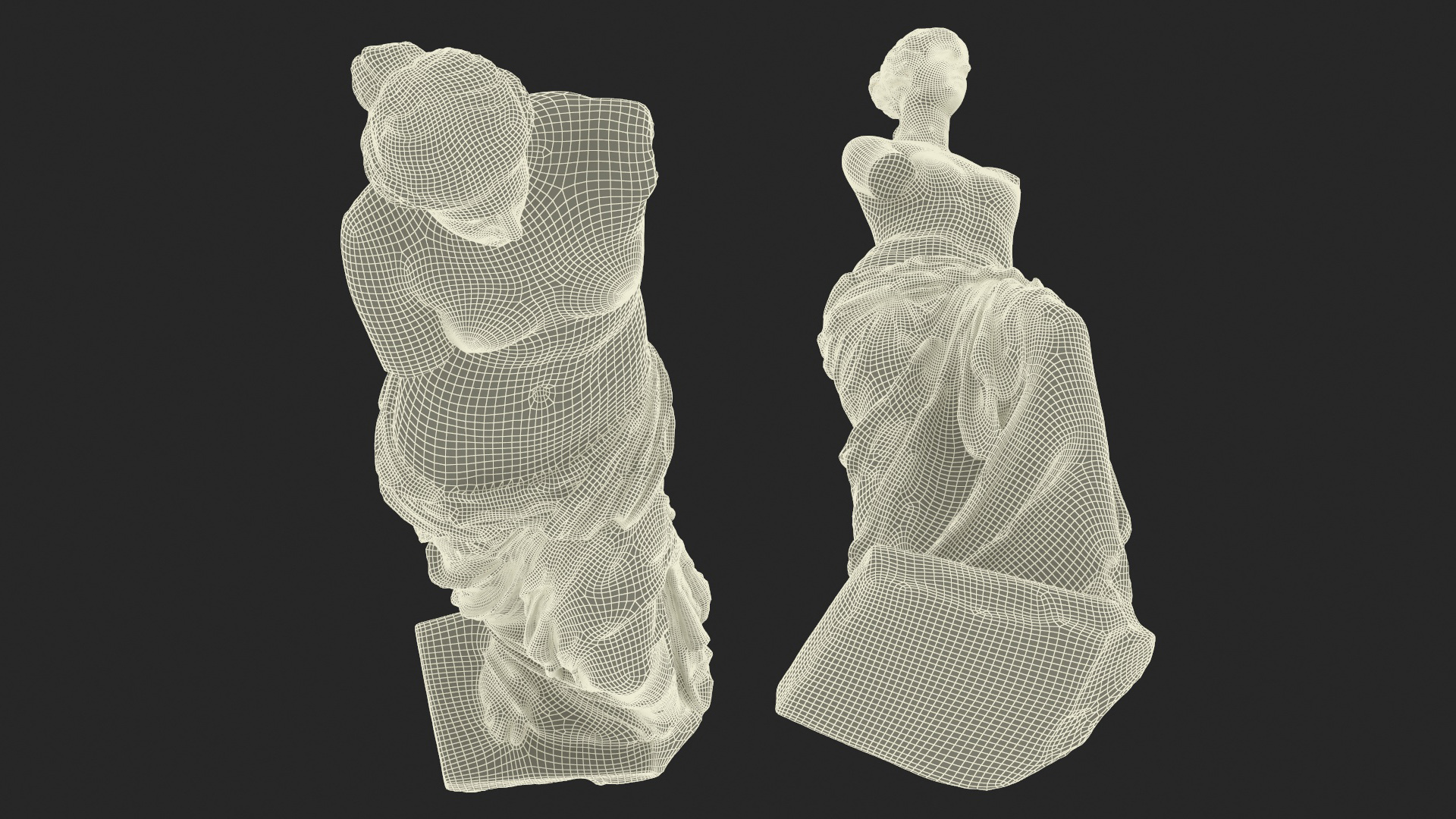 3D Statue of Venus de Milo Plaster
