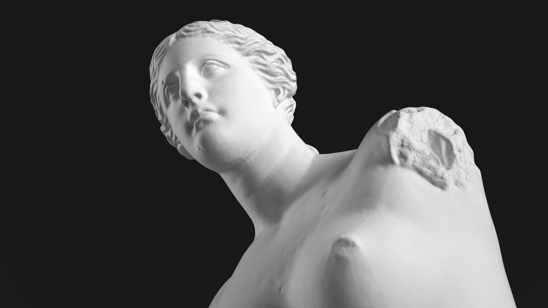 3D Statue of Venus de Milo Plaster