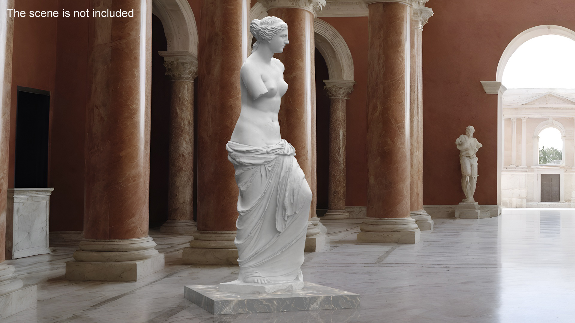 3D Statue of Venus de Milo Plaster