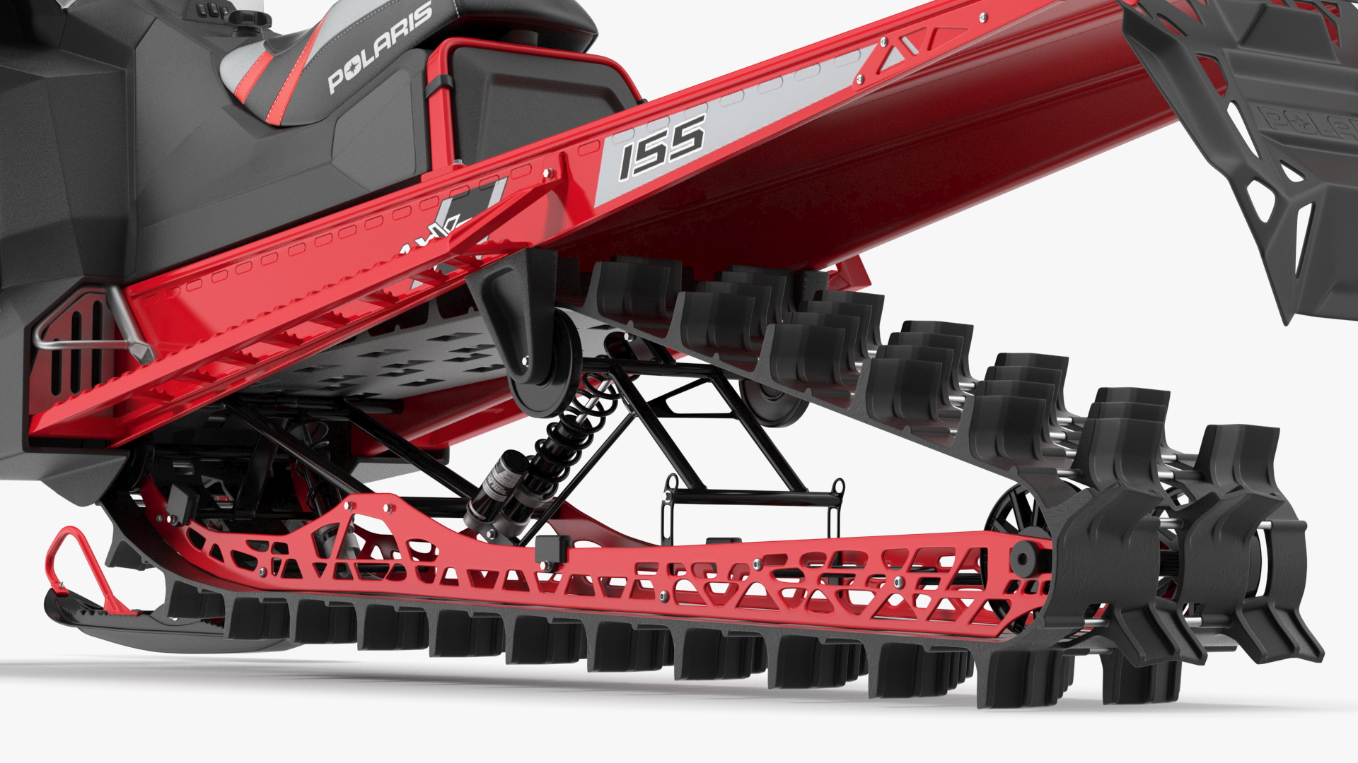 Snowmobile Polaris Red 3D