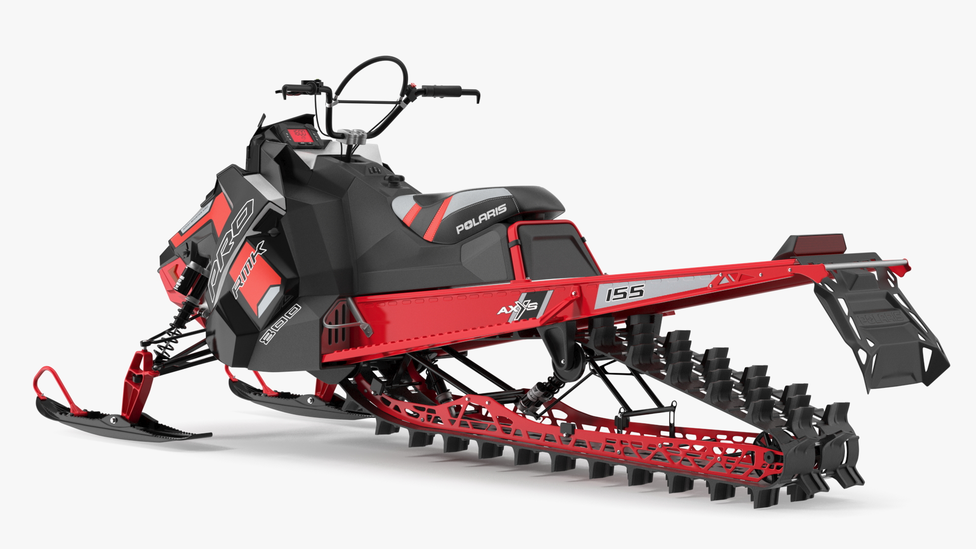 Snowmobile Polaris Red 3D