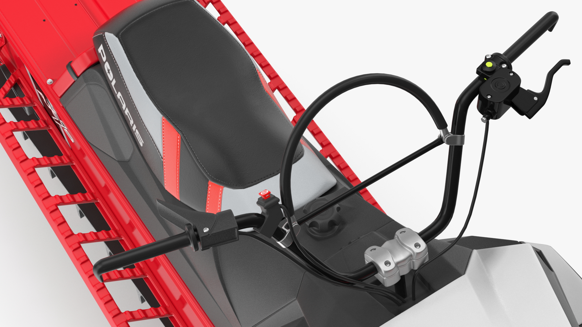 Snowmobile Polaris Red 3D