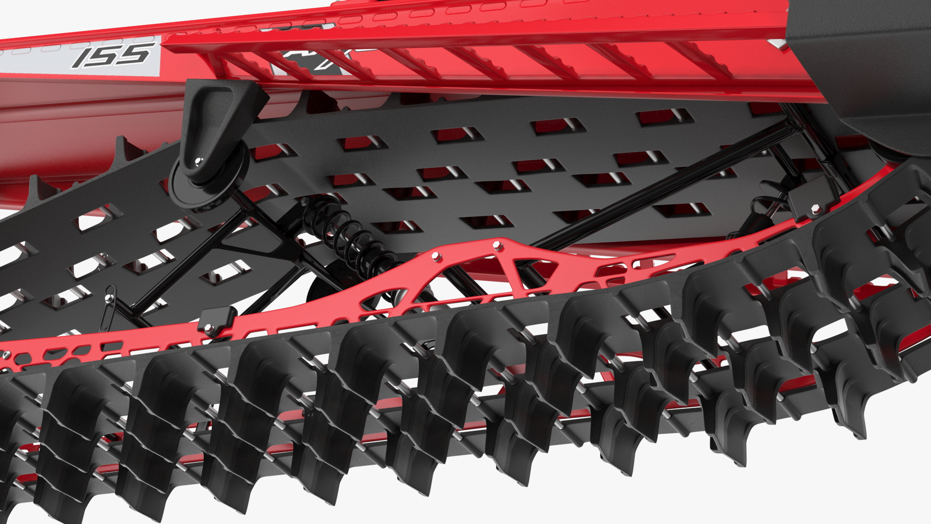 Snowmobile Polaris Red 3D
