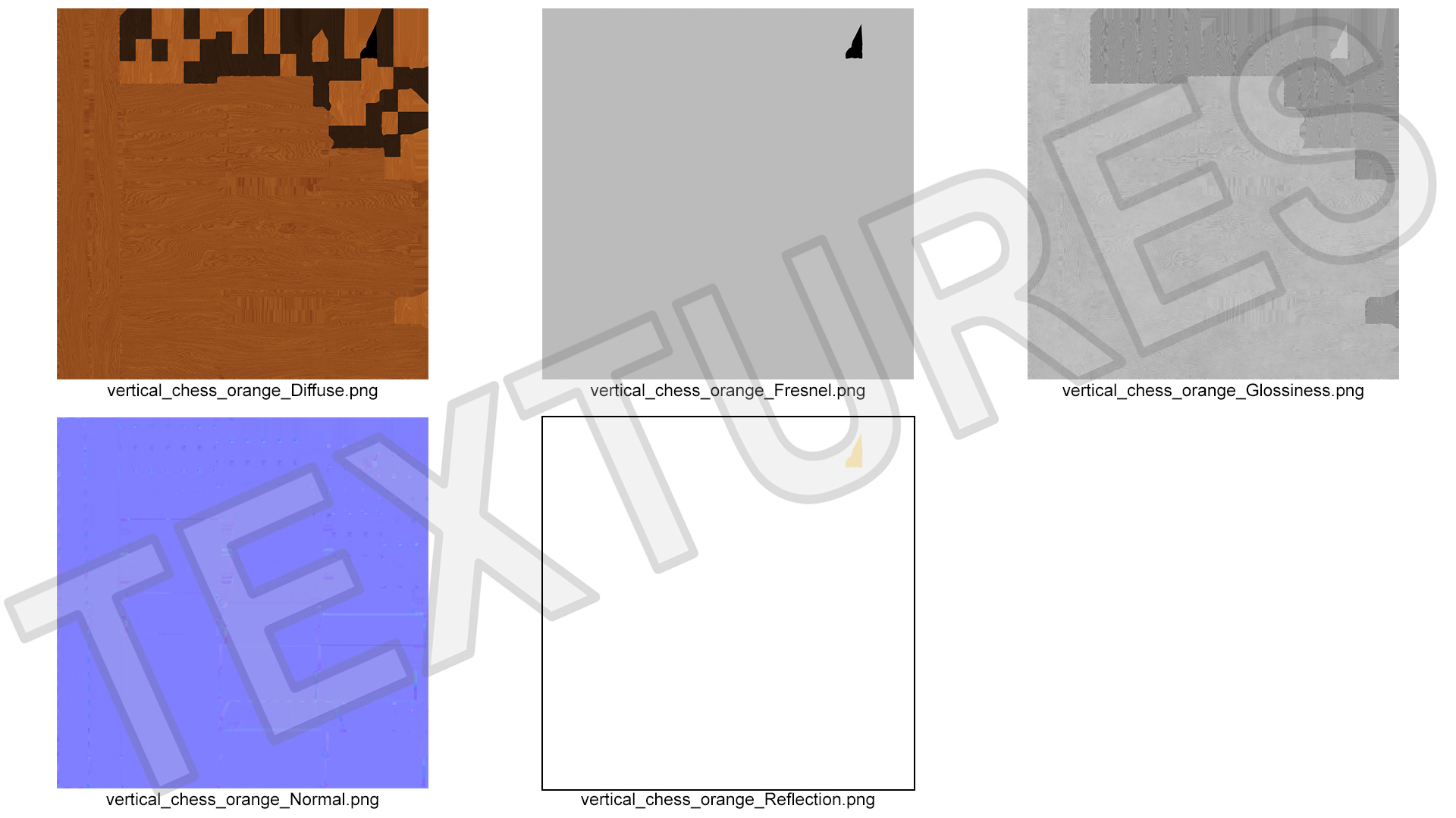 3D model Straight Up Wooden Chess Board