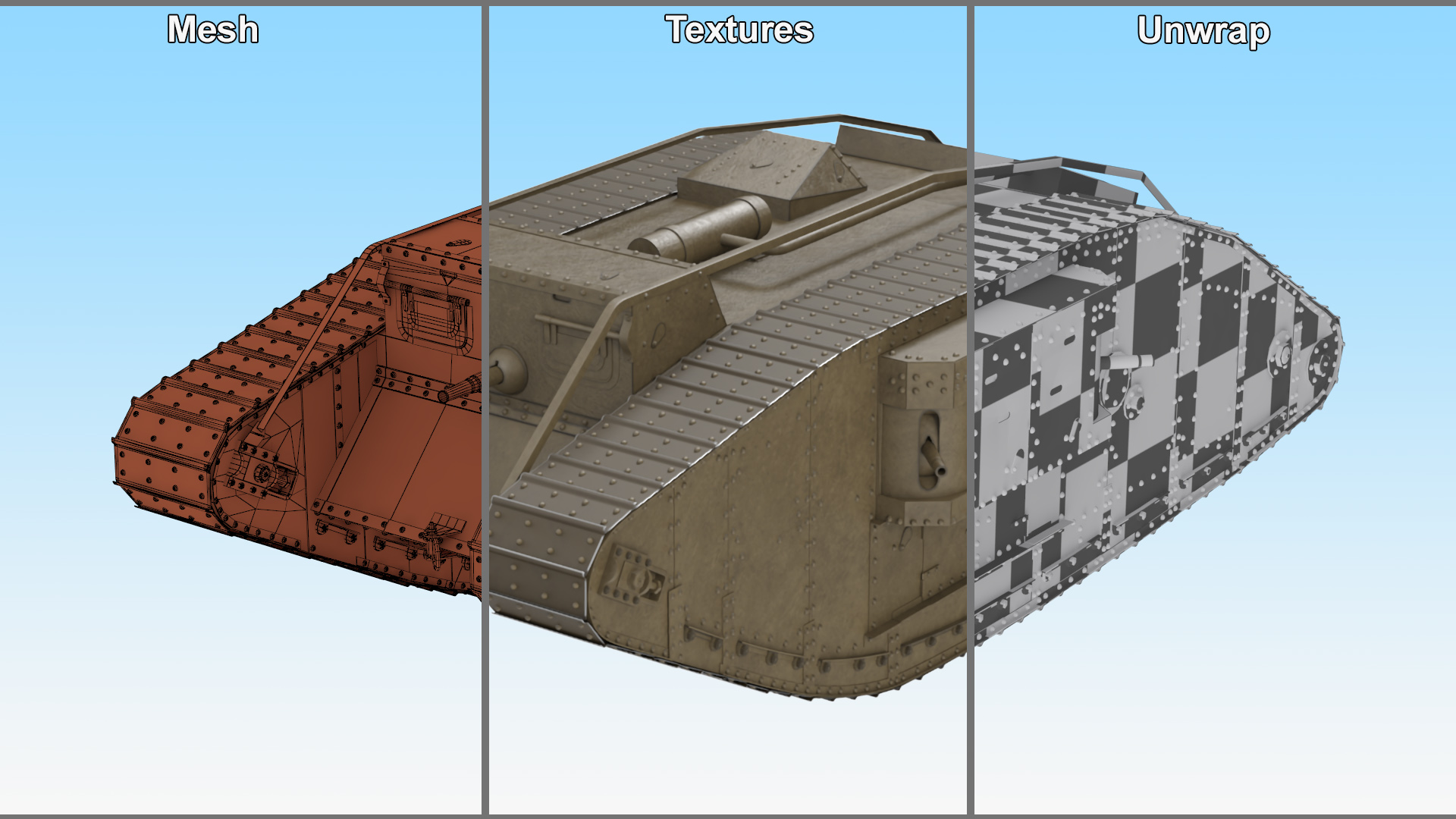 3D Tank MK 4 Female