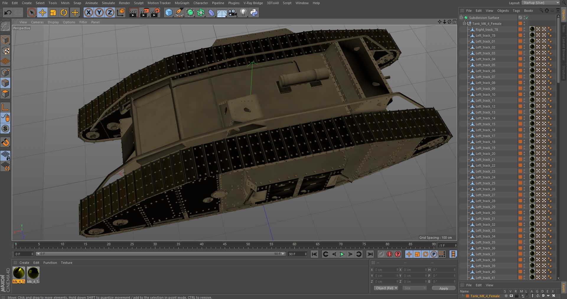 3D Tank MK 4 Female