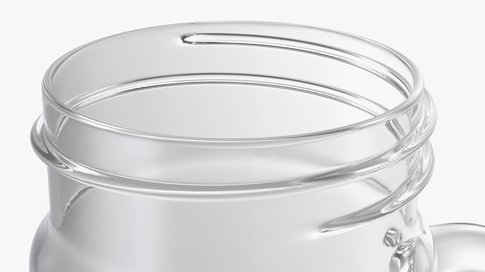 3D Mason Jar With Handle