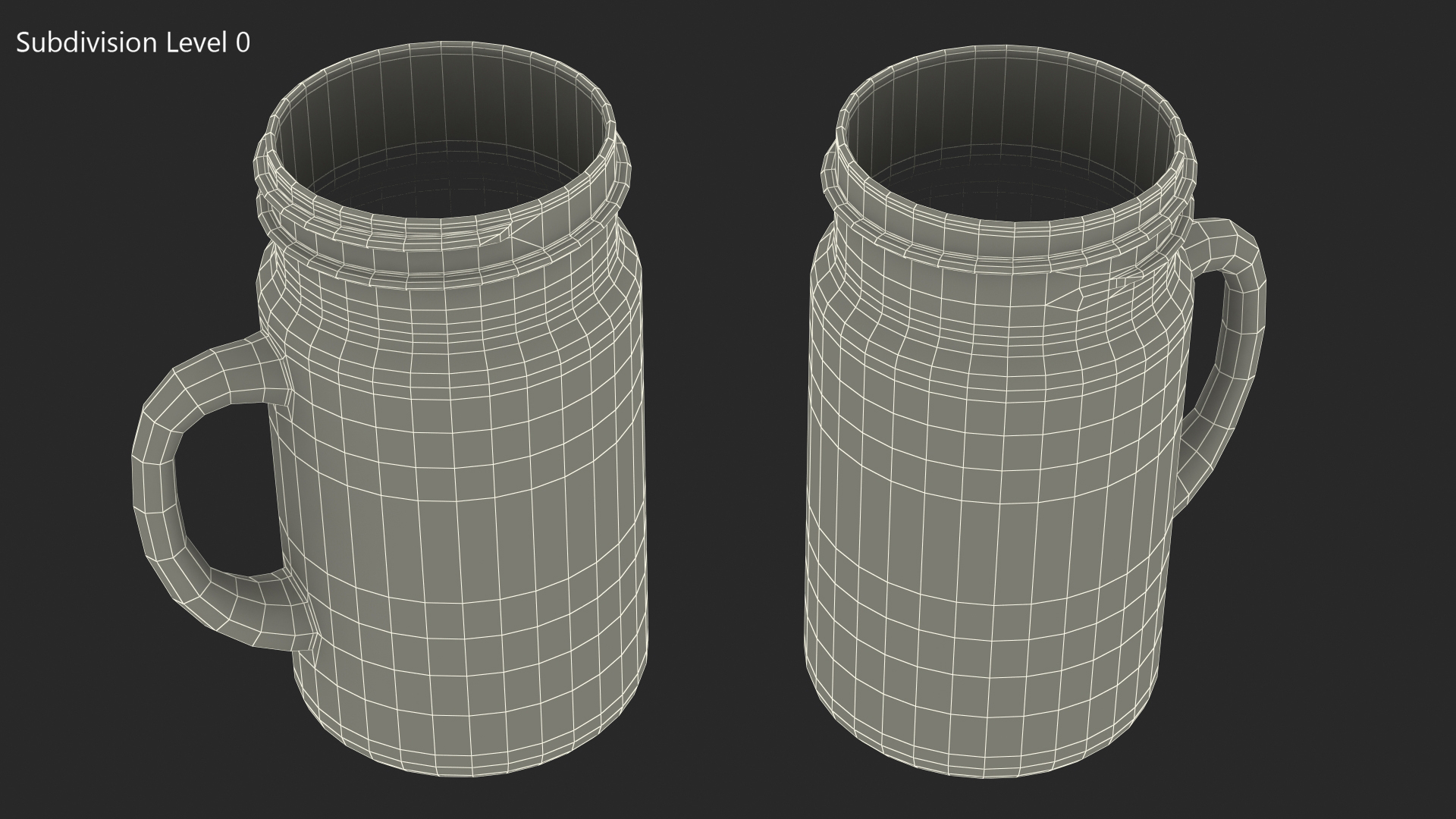 3D Mason Jar With Handle
