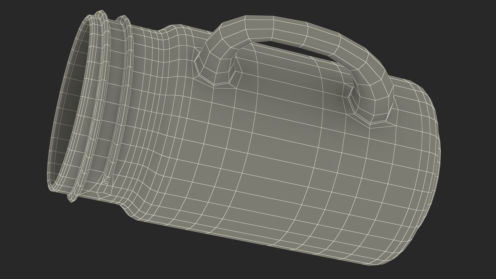 3D Mason Jar With Handle
