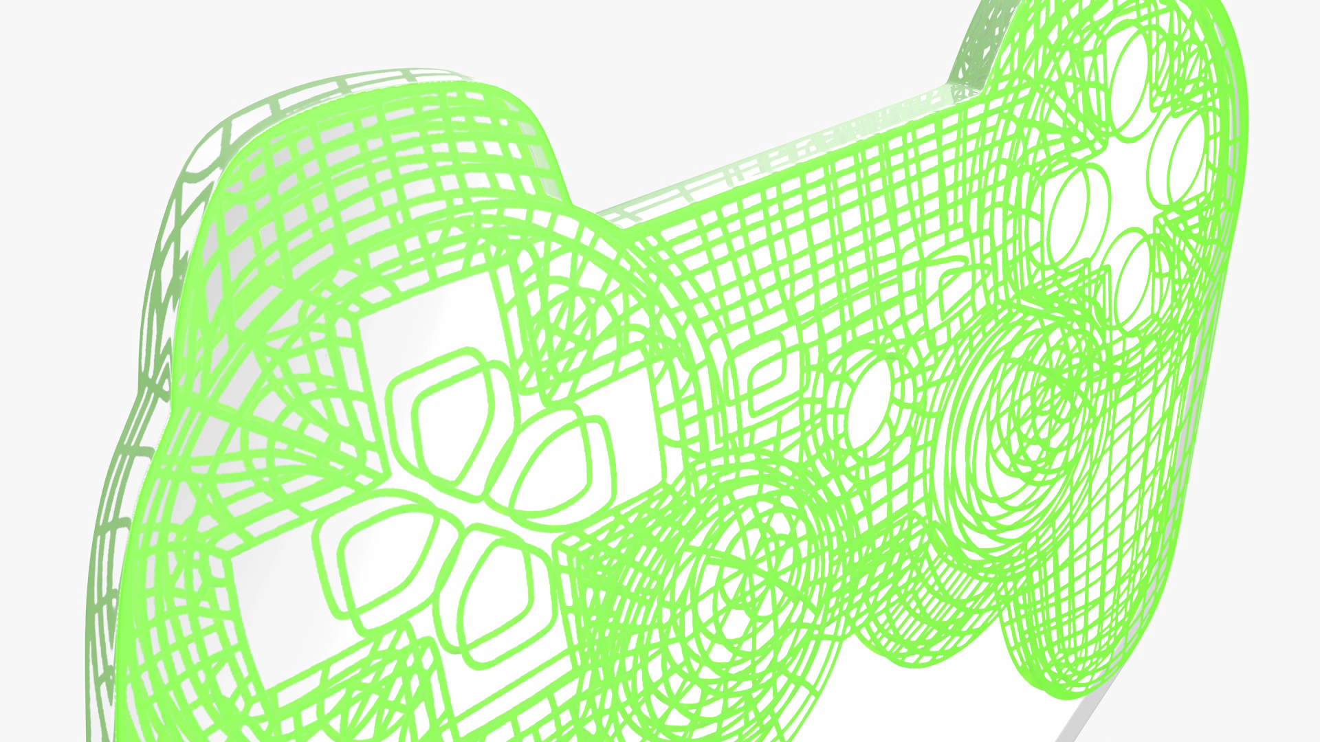 Console Controller 3D Lamp Green 3D