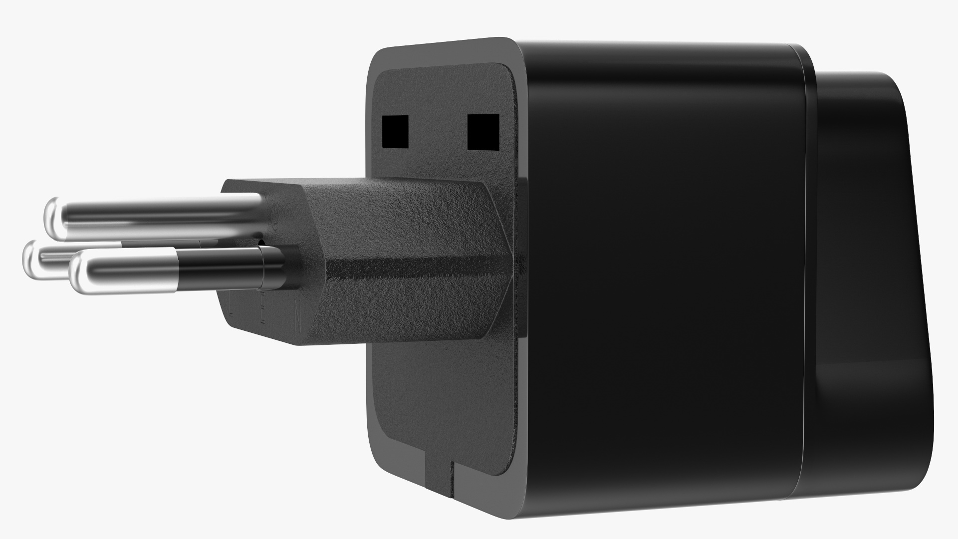 3D model Type N Universal Plug Adapter Black