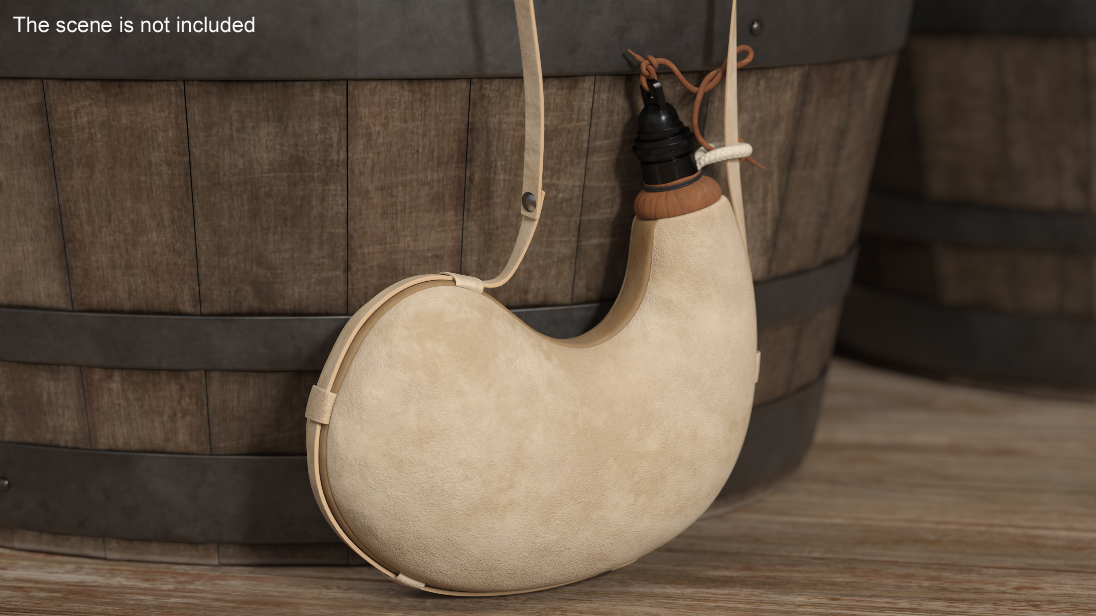 3D model Hanging Wineskin JB Beige