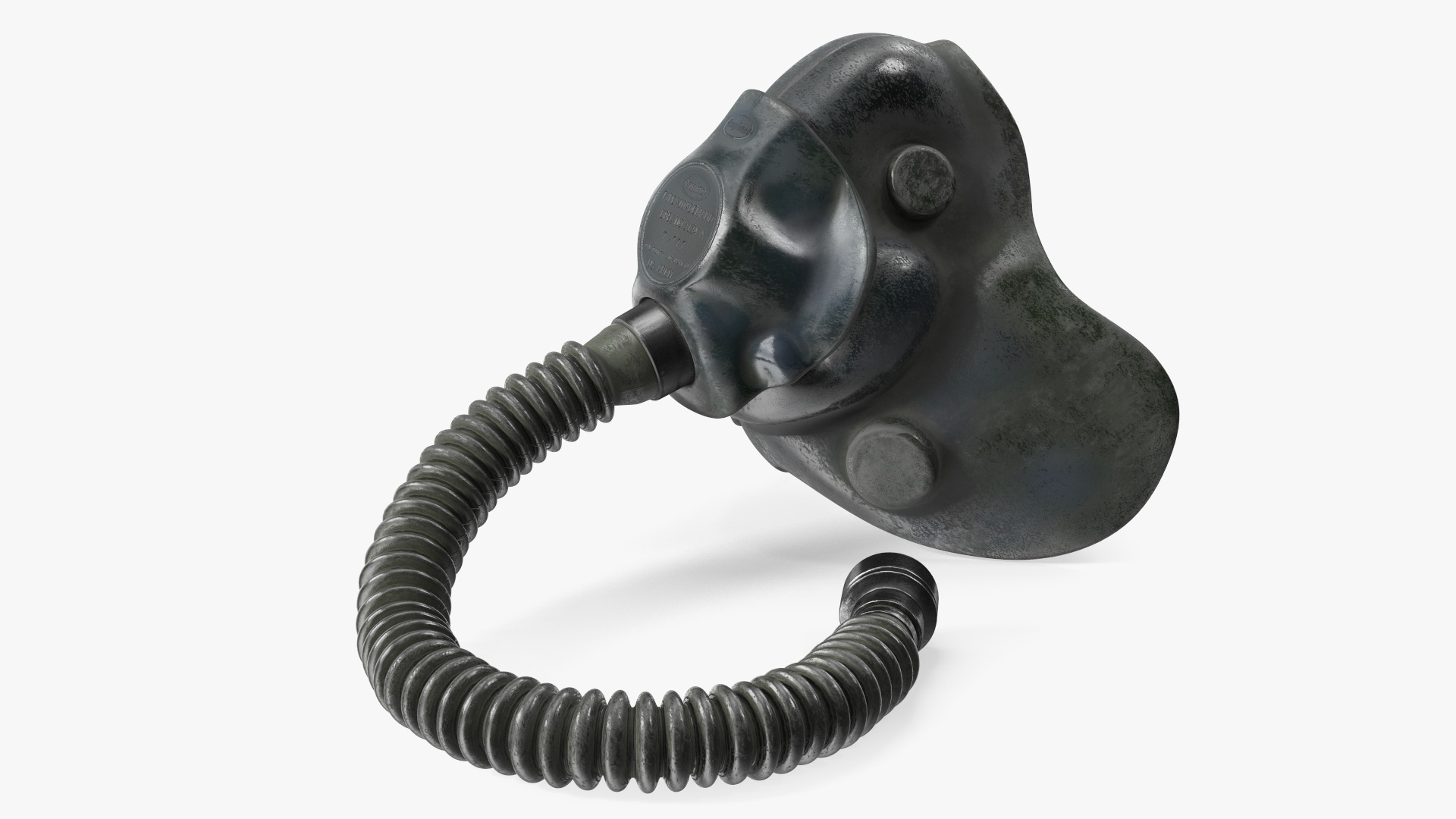 Old Fighter Pilot Oxygen Mask 3D model