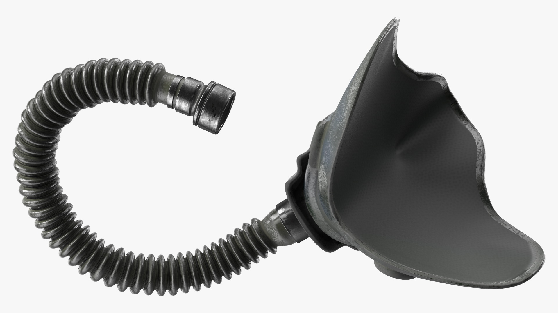 Old Fighter Pilot Oxygen Mask 3D model