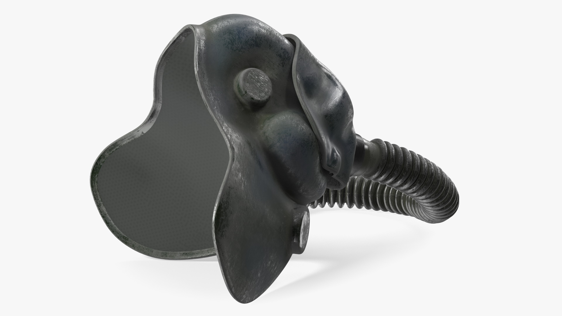 Old Fighter Pilot Oxygen Mask 3D model