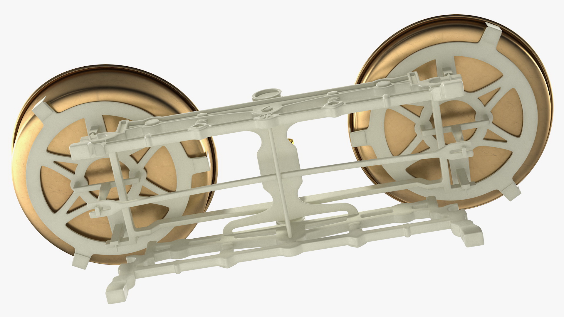 3D Vintage Balance Scale with Weights Set model