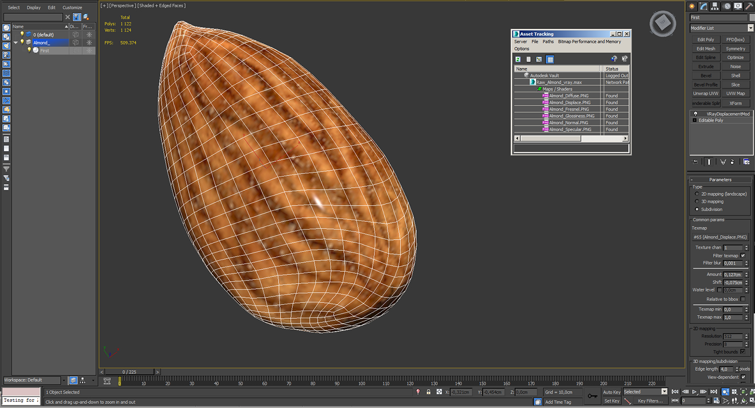 3D model Raw Almond