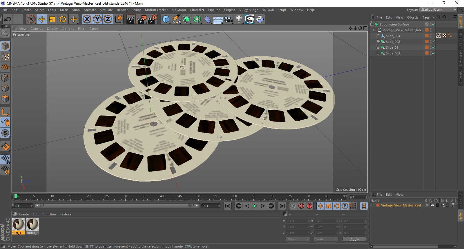 Vintage View-Master Reel 3D model