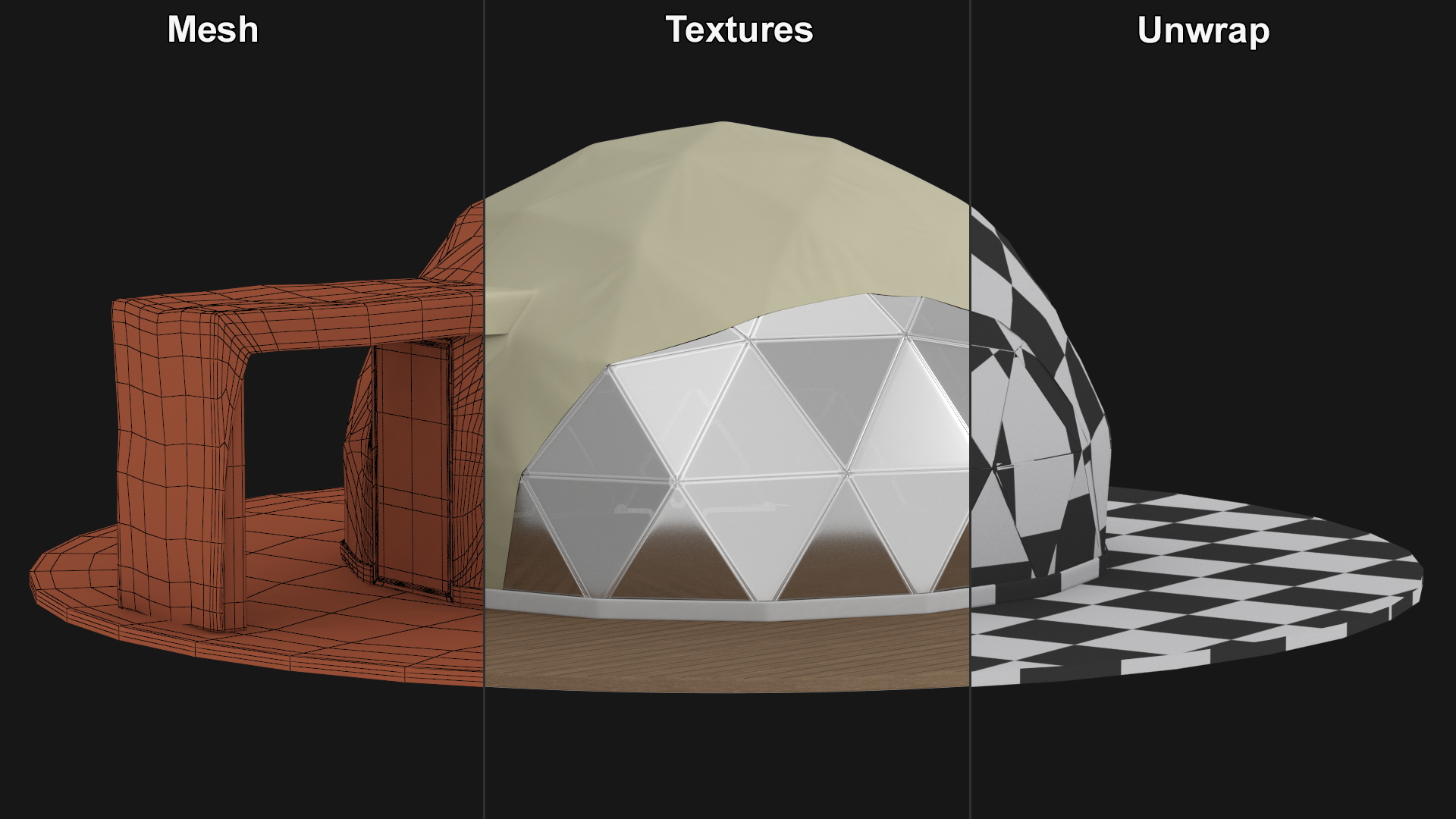 3D Eco Living Domes