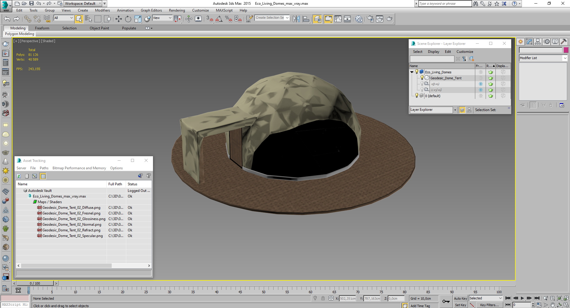 3D Eco Living Domes
