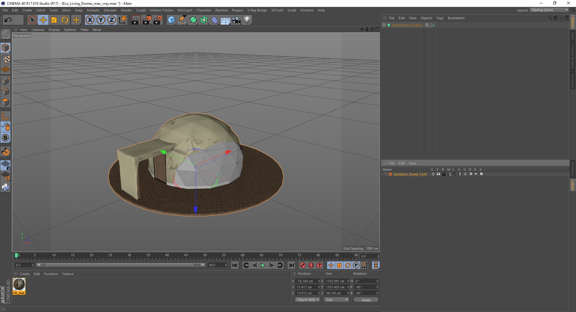 3D Eco Living Domes