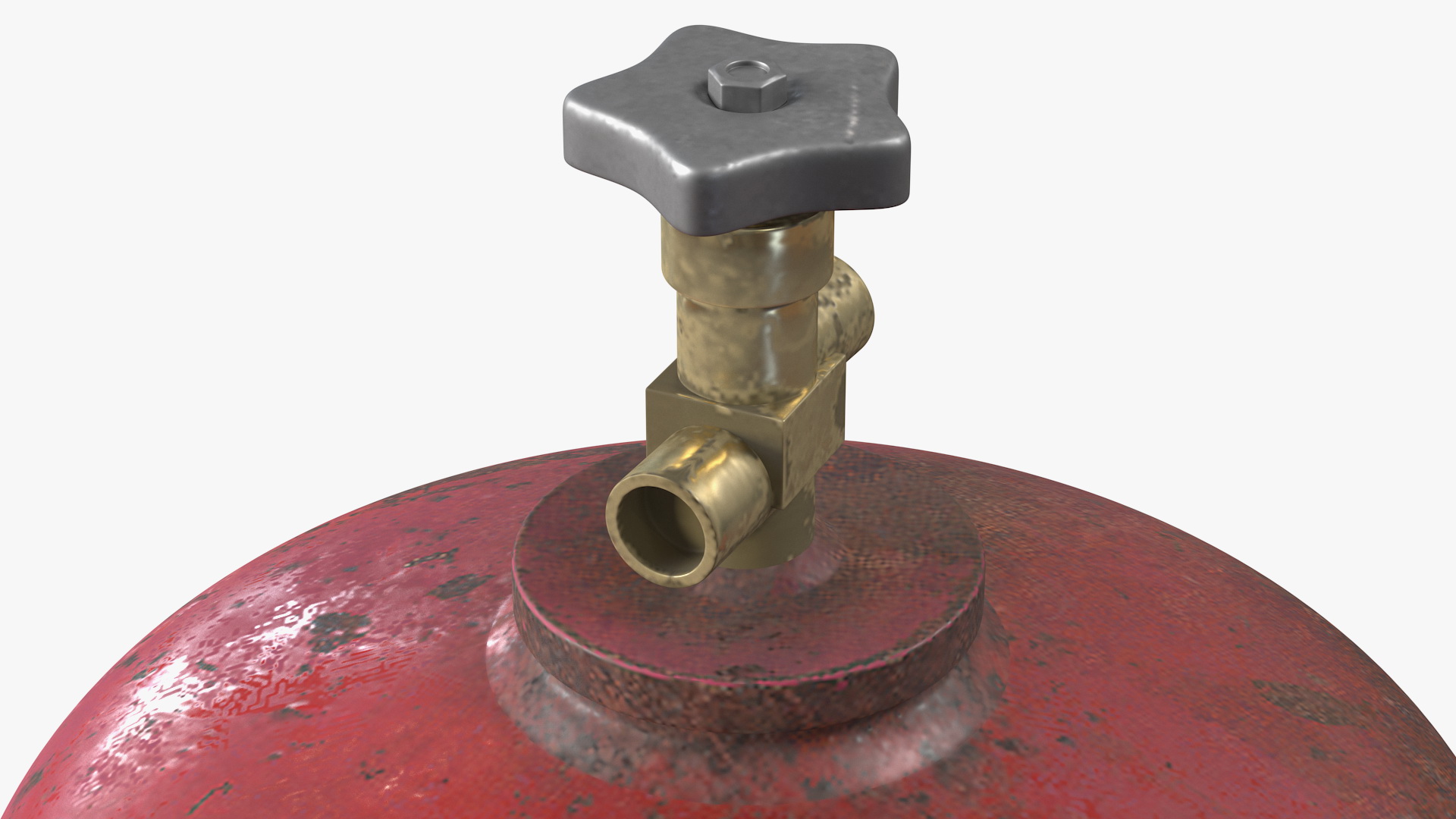 3D Acetylene Gas Cylinder Old