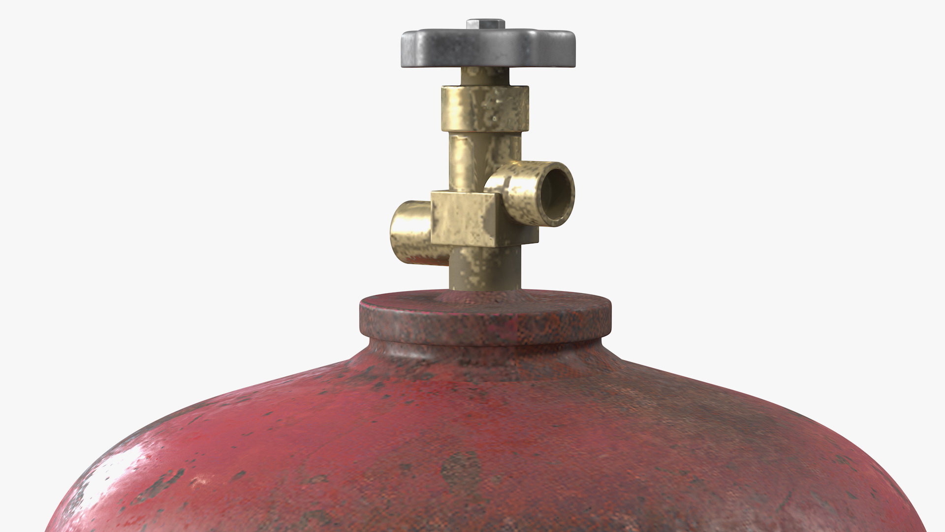 3D Acetylene Gas Cylinder Old