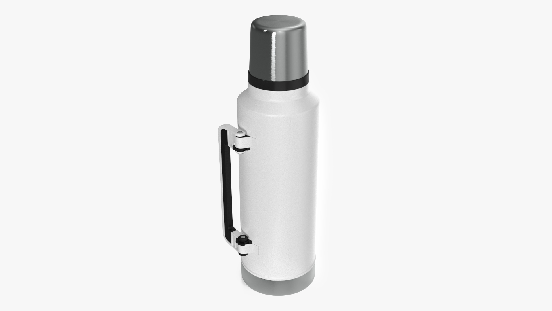 Stainless Steel Thermos with Folded Handle 3D
