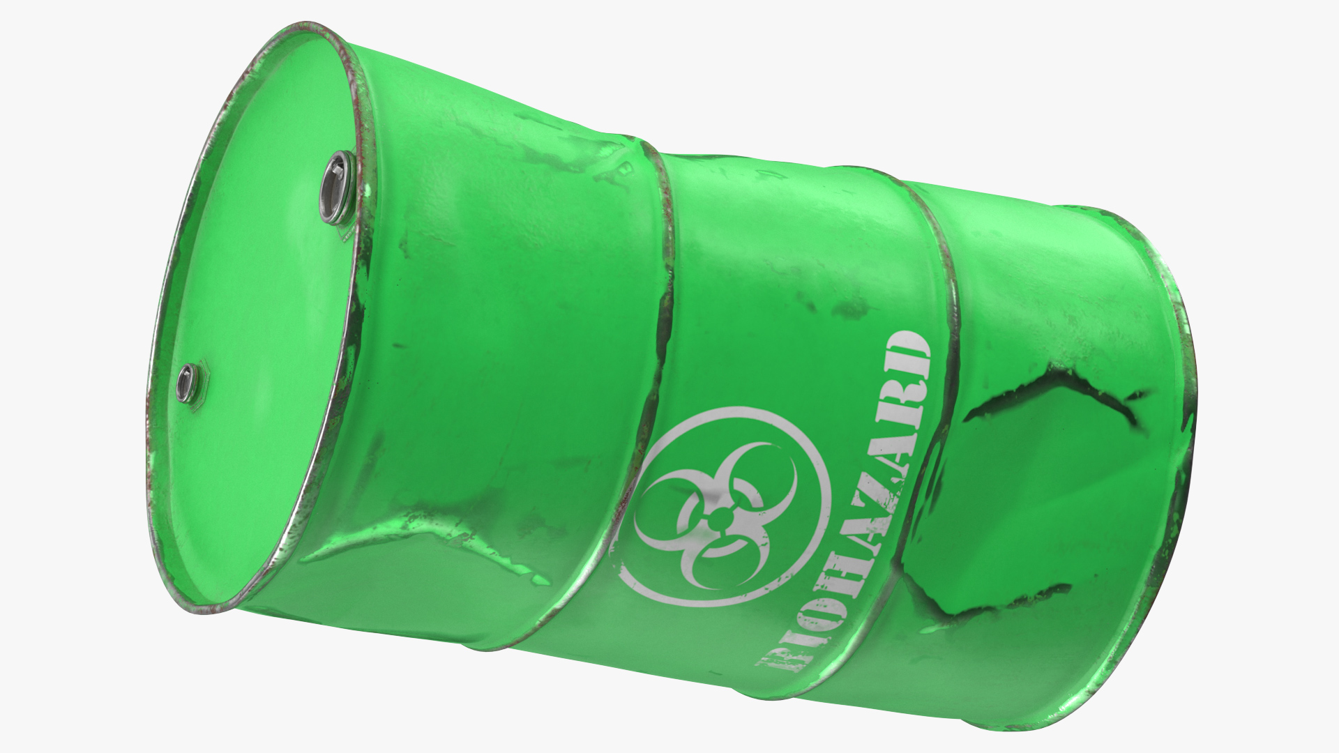 Rusty Biohazard Barrel 3D