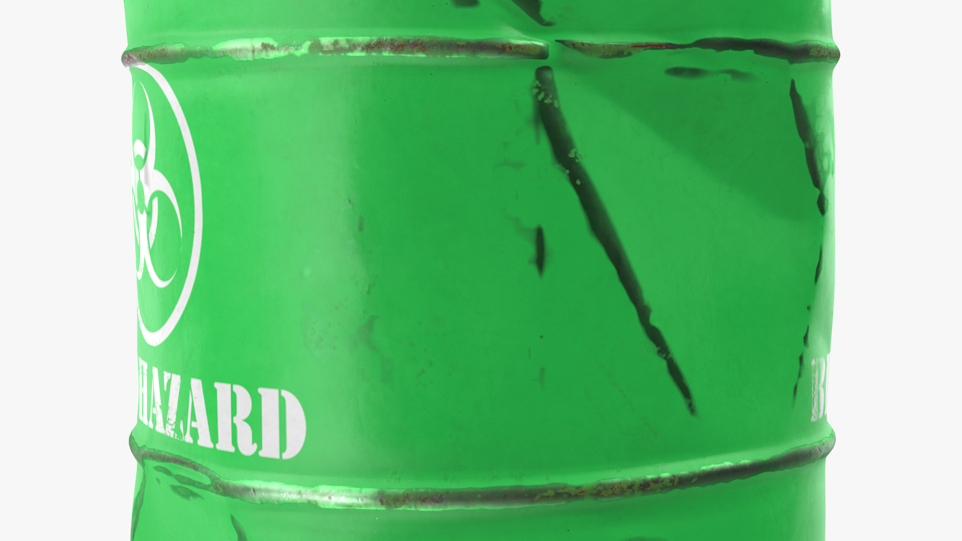 Rusty Biohazard Barrel 3D