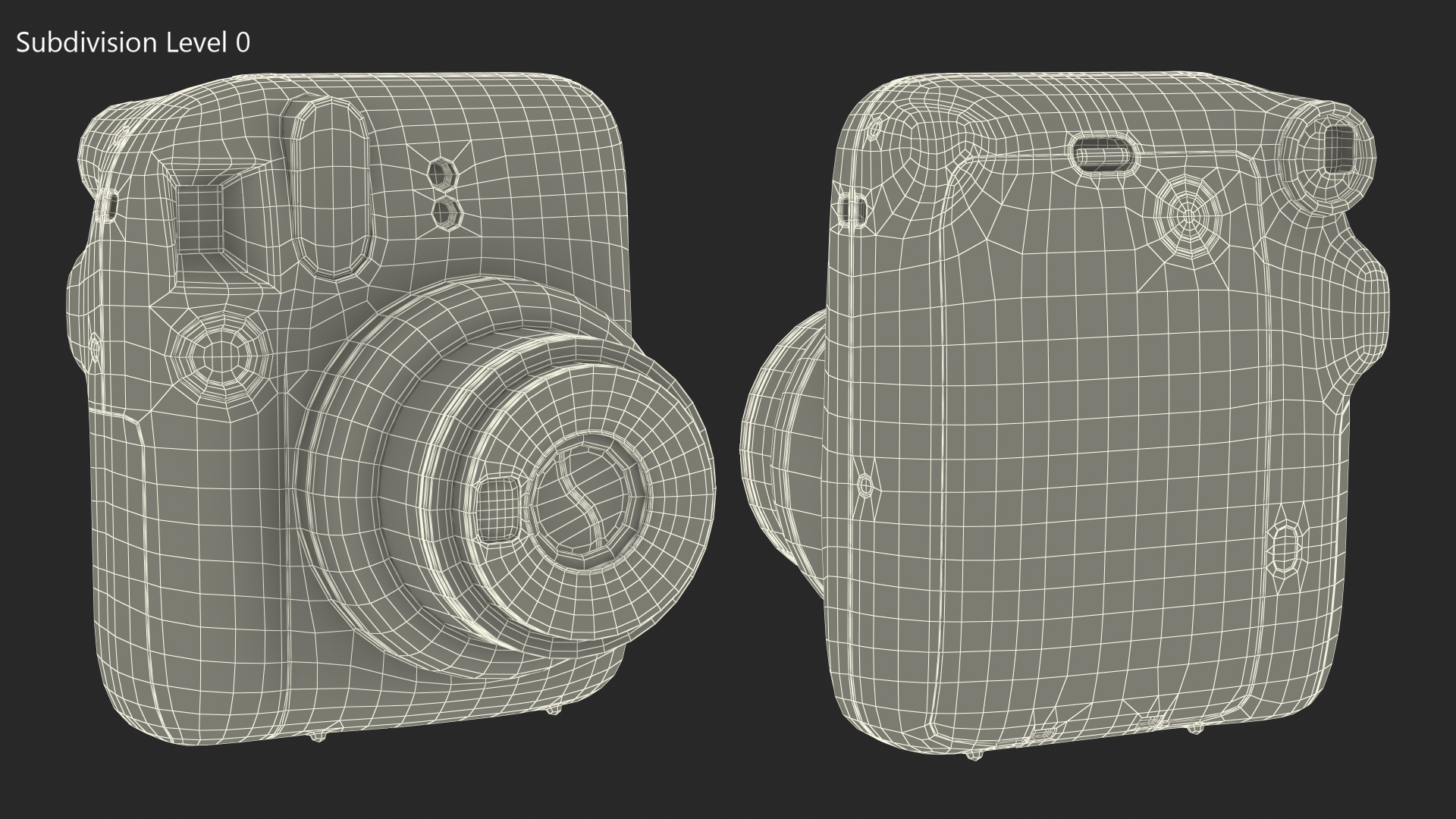 Modern Instant Print Camera 3D