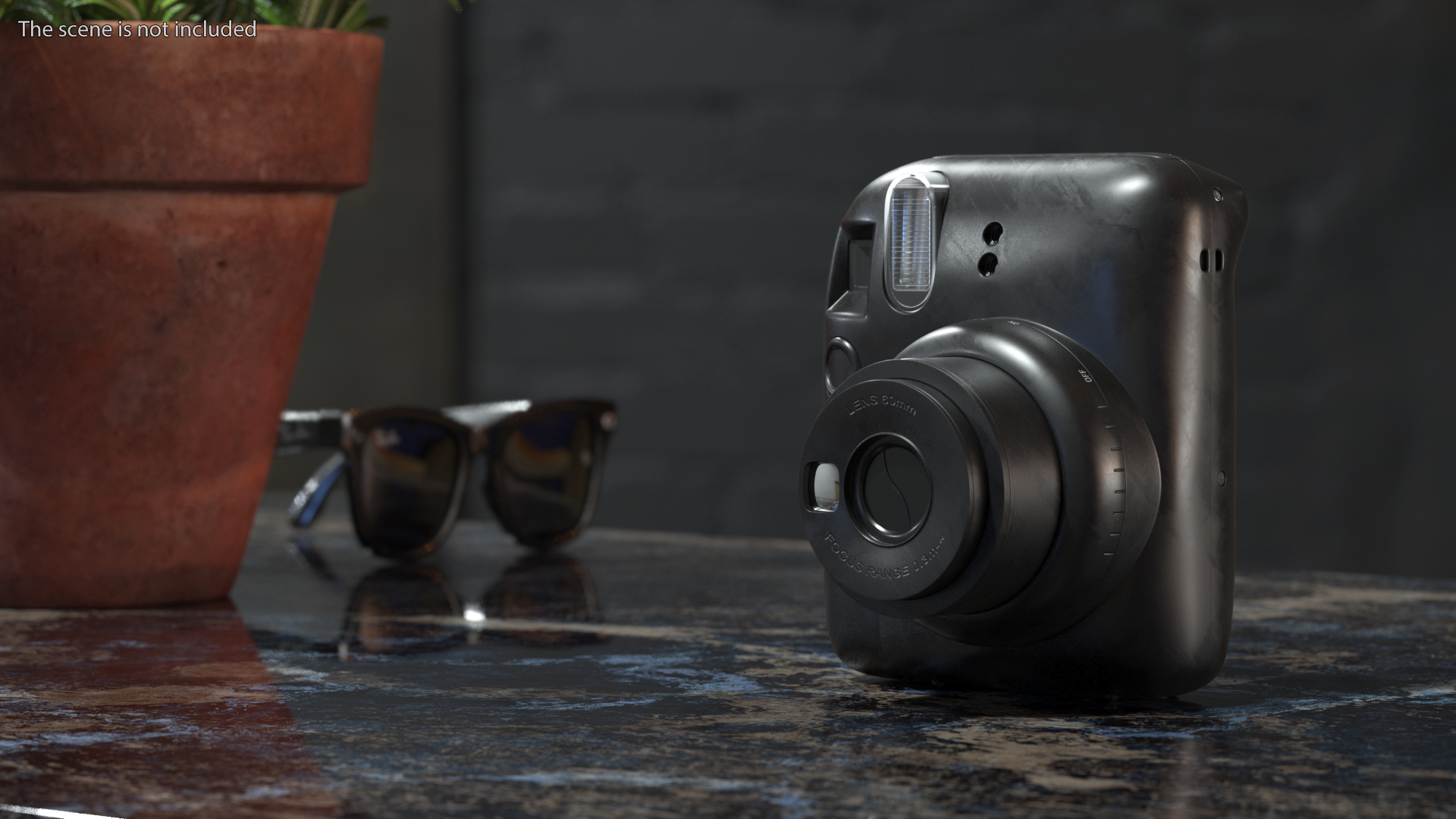 Modern Instant Print Camera 3D