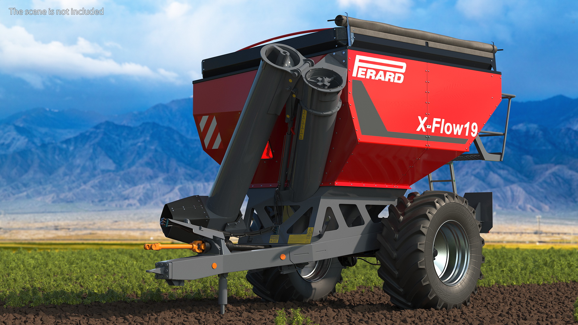 Perard X-Flow 19 Transbordeur Red New Rigged 3D model