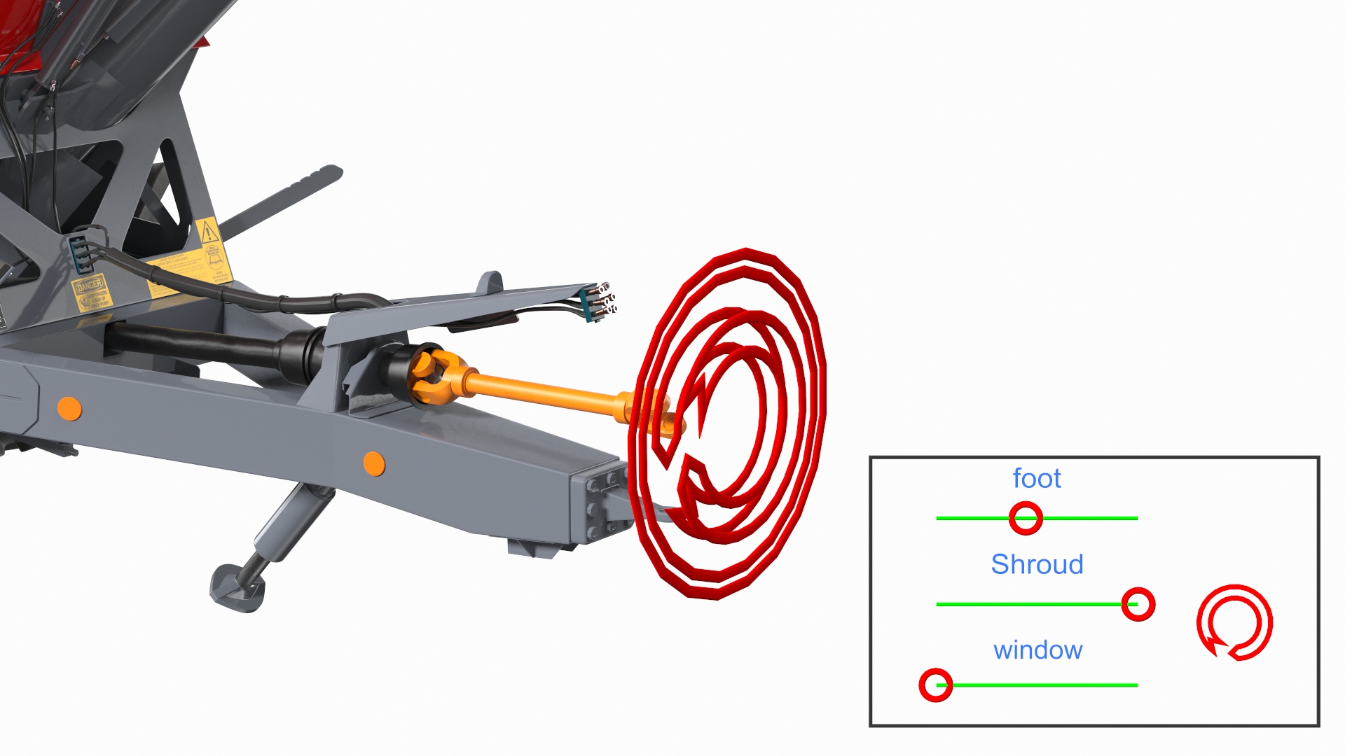 Perard X-Flow 19 Transbordeur Red New Rigged 3D model