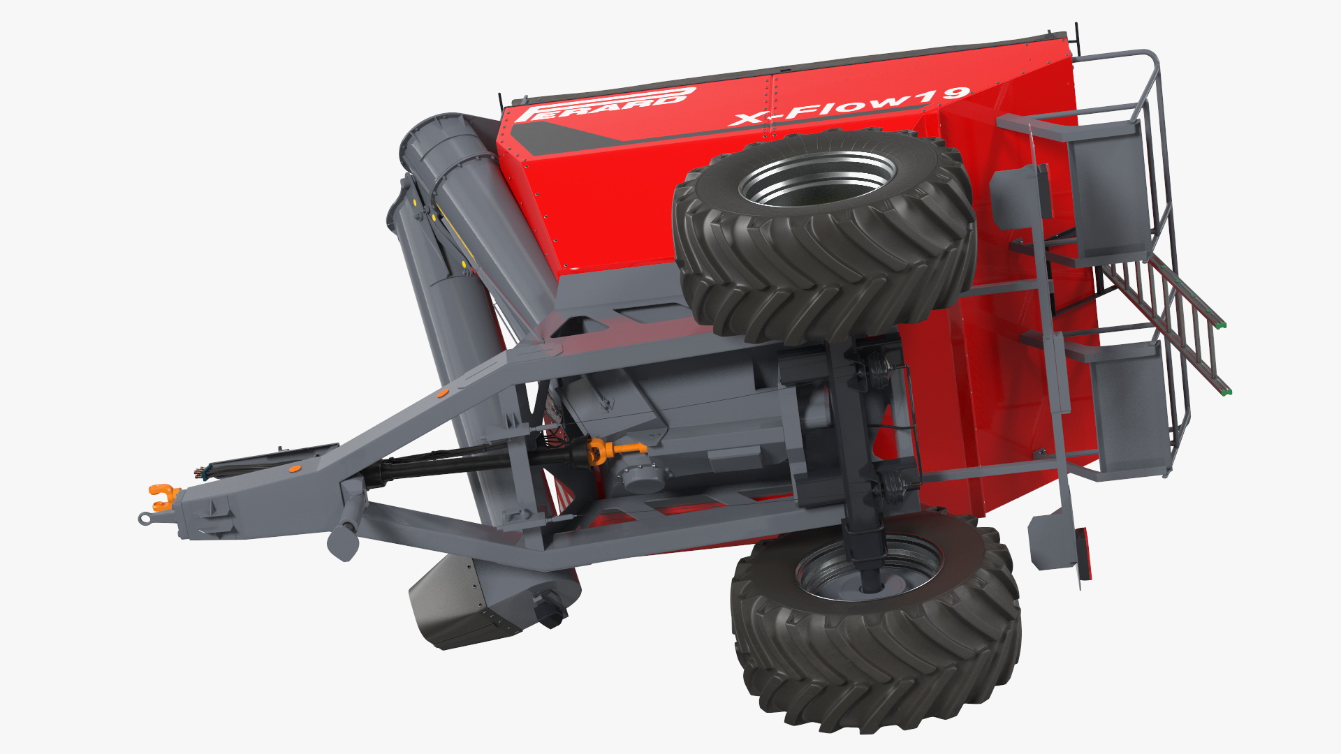 Perard X-Flow 19 Transbordeur Red New Rigged 3D model