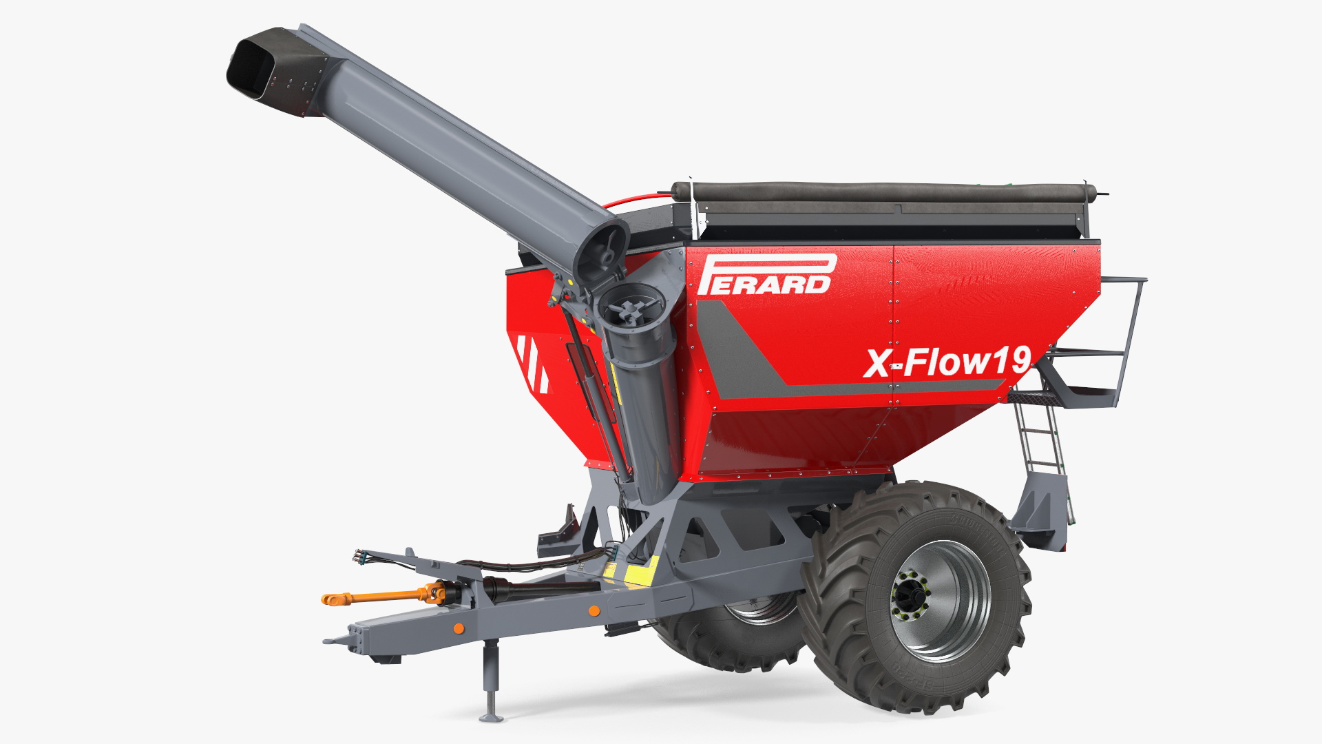 Perard X-Flow 19 Transbordeur Red New Rigged 3D model
