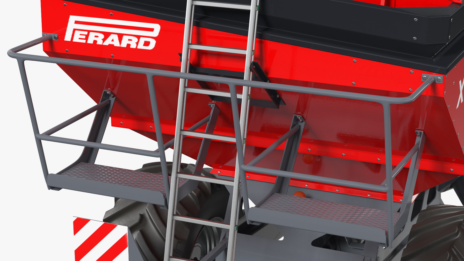 Perard X-Flow 19 Transbordeur Red New Rigged 3D model